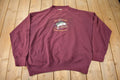 Vintage 1990s Clear Water Creek Large Mouth Bass Embroidered Outdoorsman Crewneck Sweatshirt