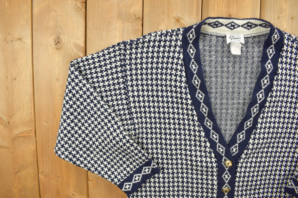 Vintage 1990s Grazia Knit Cardigan Sweater