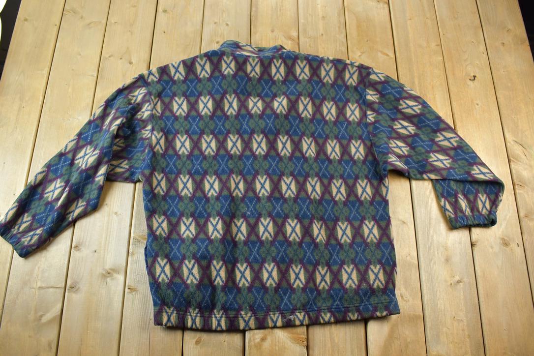 Vintage 1990s Bugle Boy Snow Fleece Outdoorsman Sweater