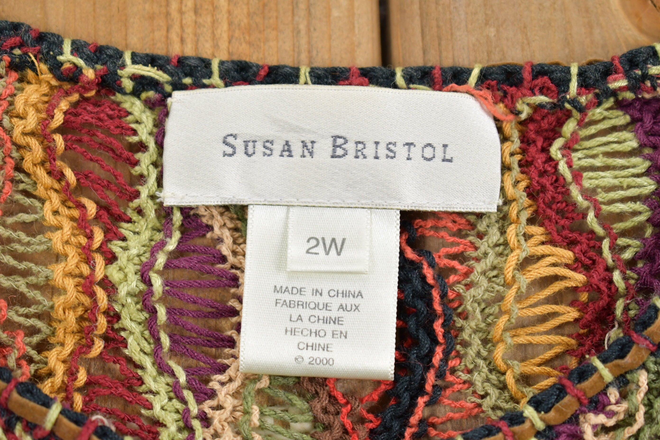 Vintage 1990s Susam Bristol Loose Gauge Knit Cardigan Sweater