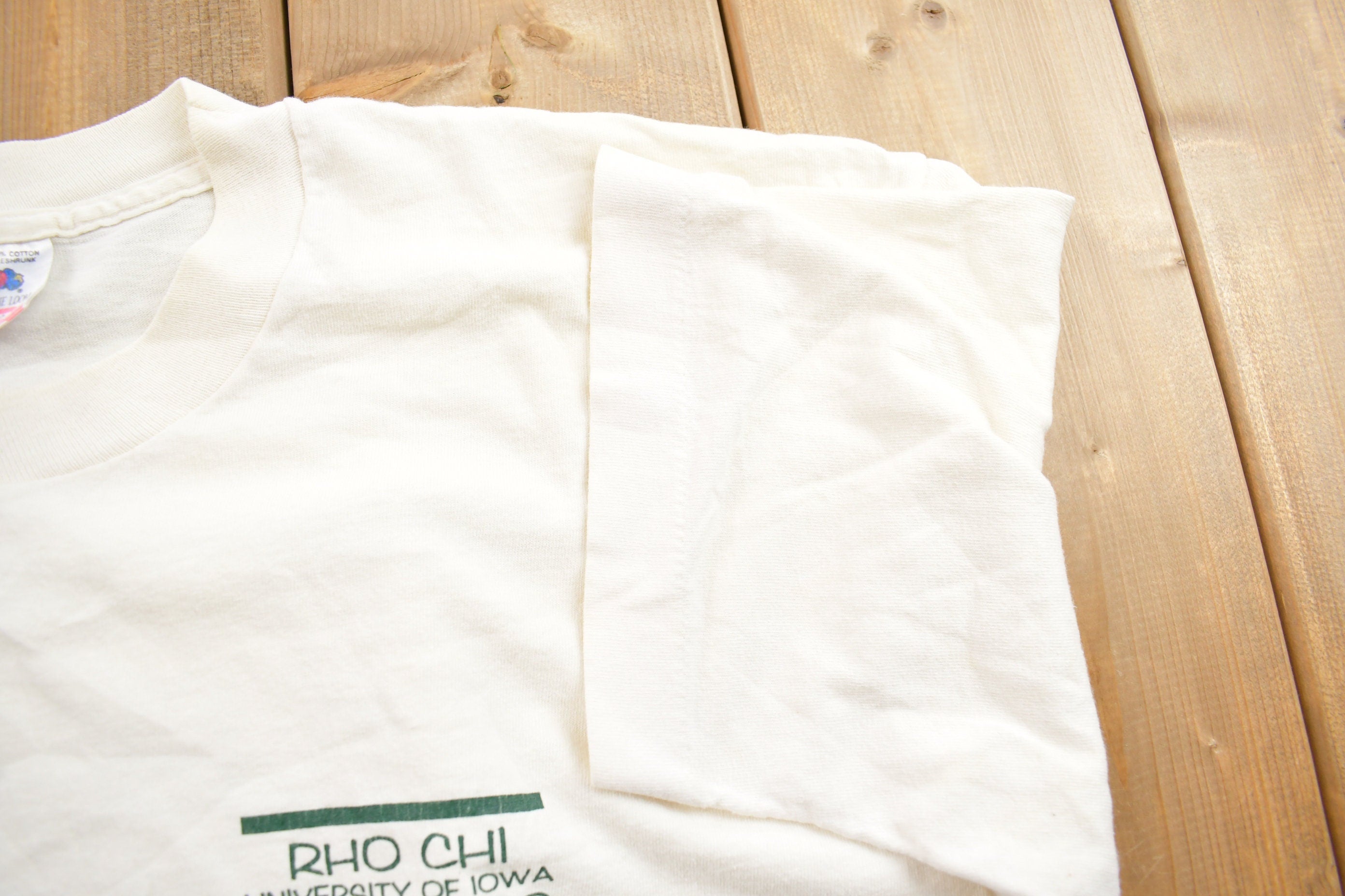 Vintage 1993 Best Damn Week In The Big IO University Of Iowa Rho Chi Rush T-Shirt