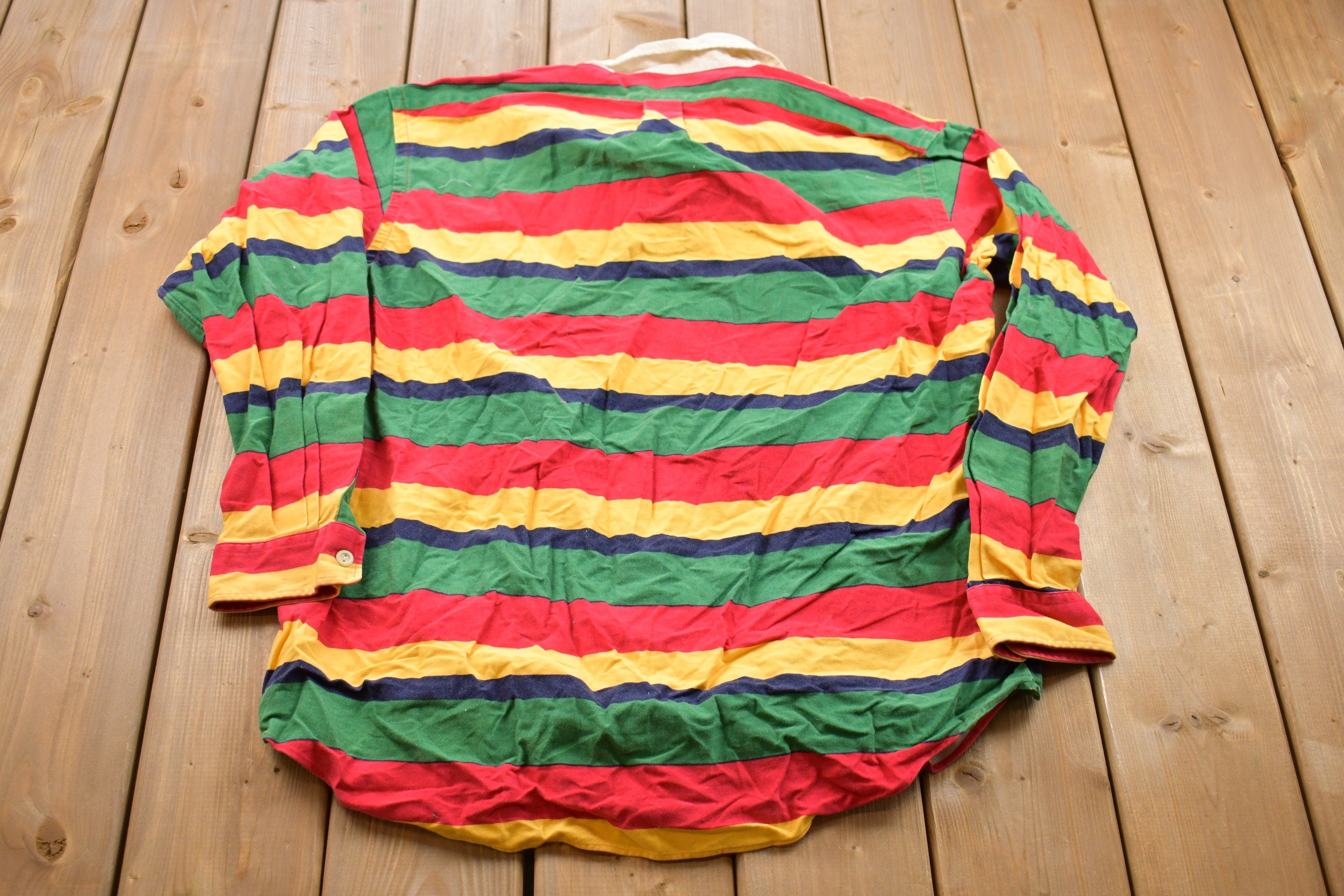 Vintage 1990s Polo Ralph Lauren Striped Button Up Shirt