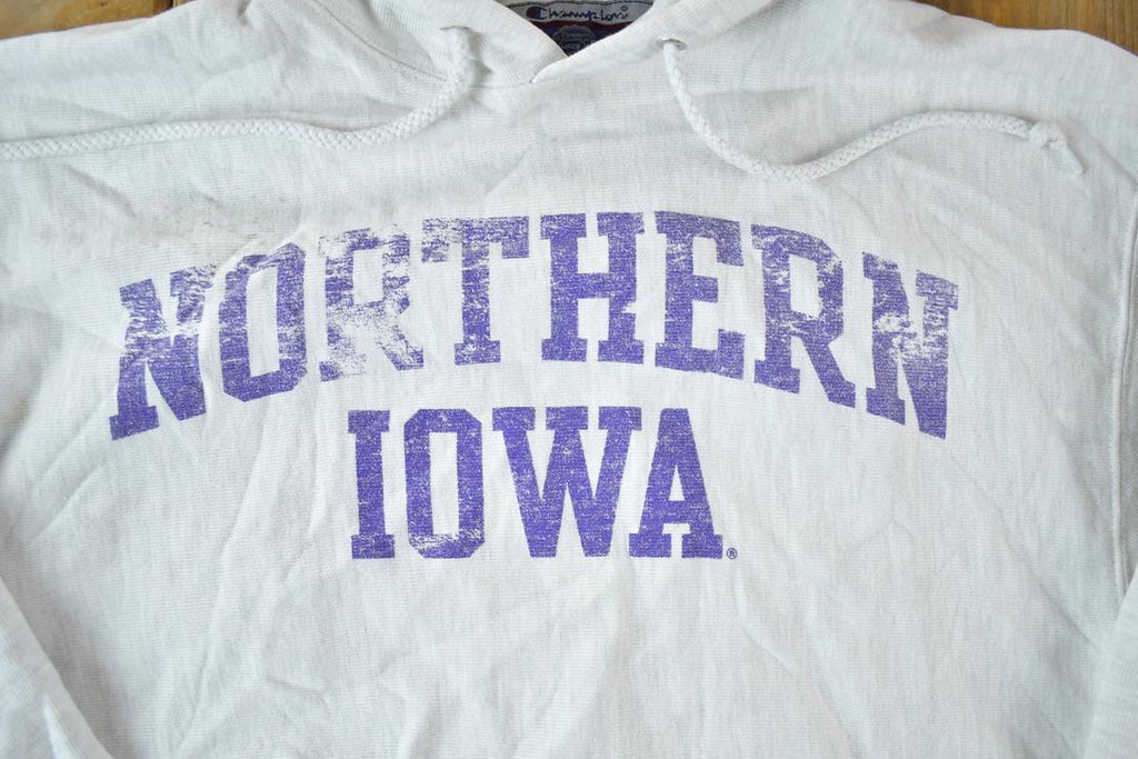 Vintage Y2K Northern Iowa Champion Reverse Weave Hoodie Sweatshirt