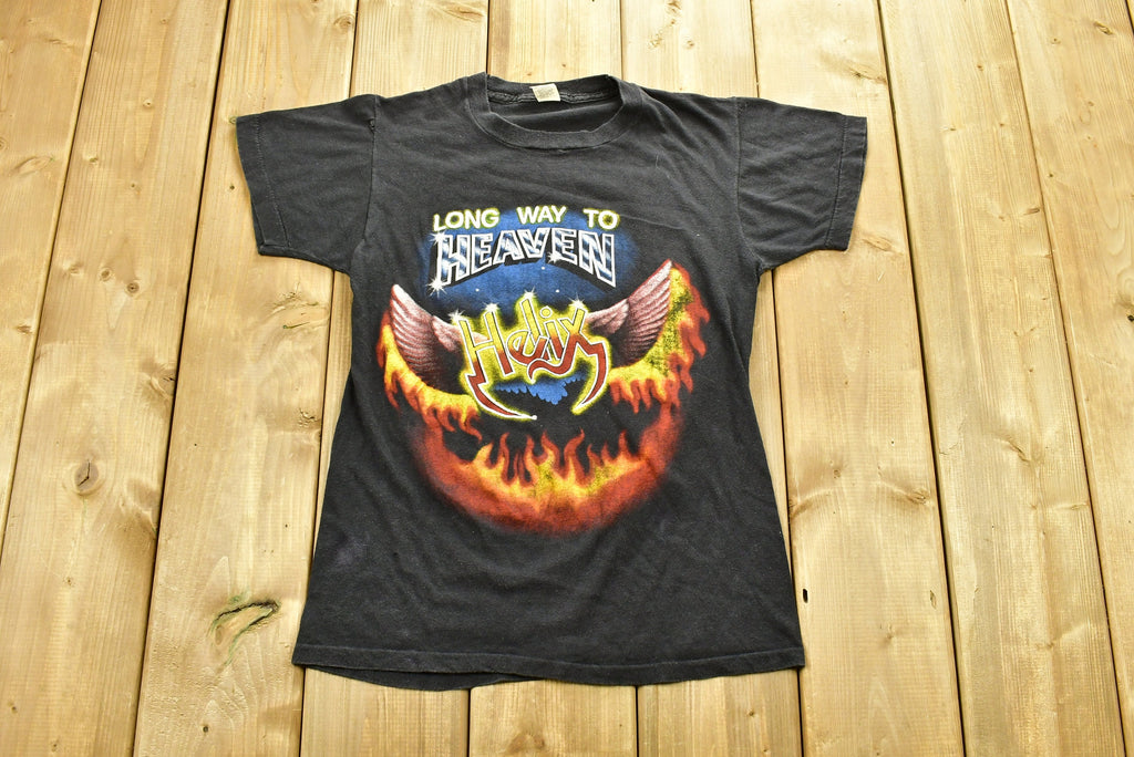Vintage 1984 Helix A Long Way To Heaven Band T-shirt