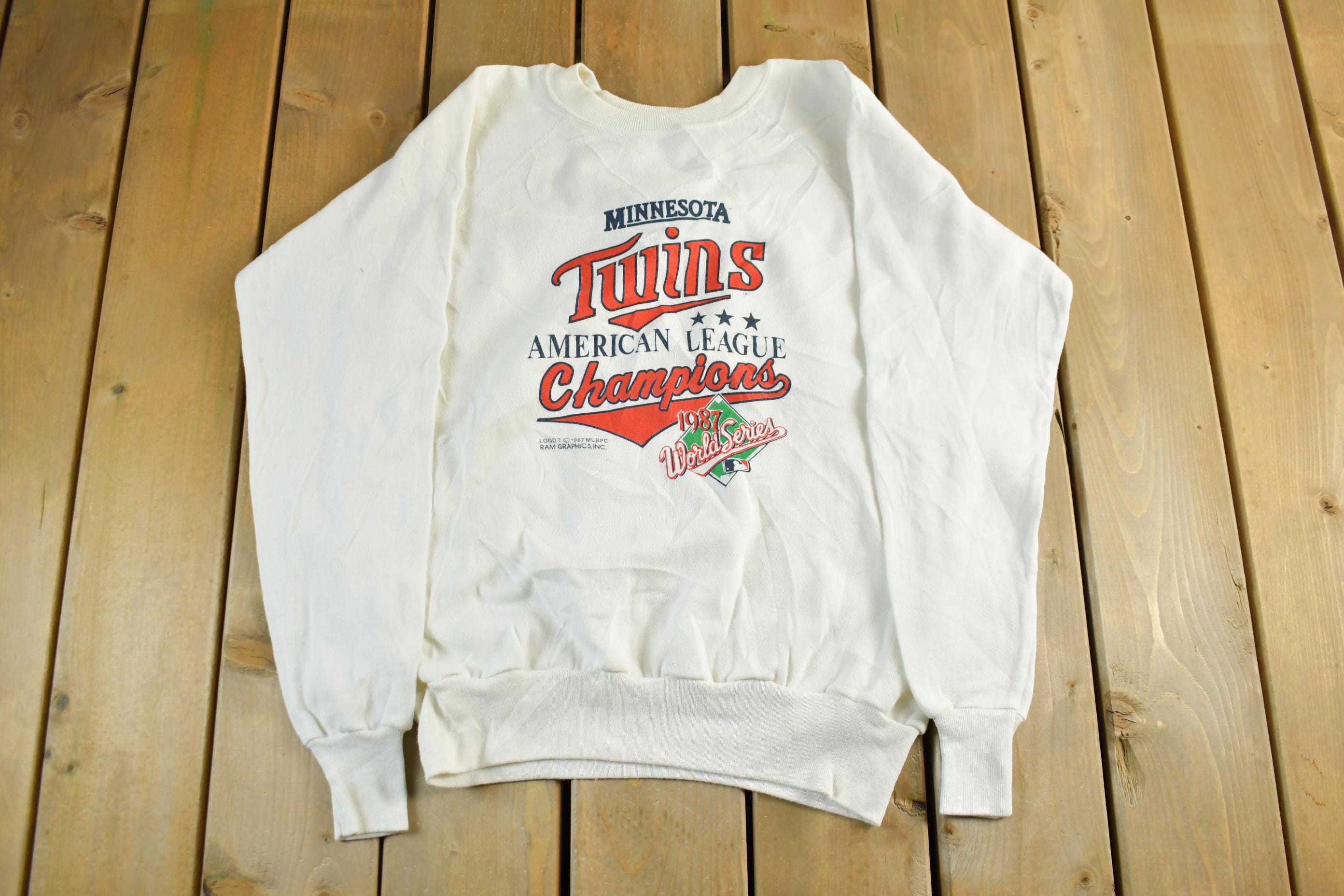 Vintage 1987 Minnesota Twins MLB Crewneck Sweatshirt Men's Medium