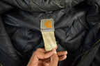 Vintage 1990s Distressed Carhartt Nylon Hooded Jacket Men's XL Tall