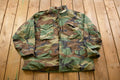 Vintage 1980s Military Camo Field Jacket