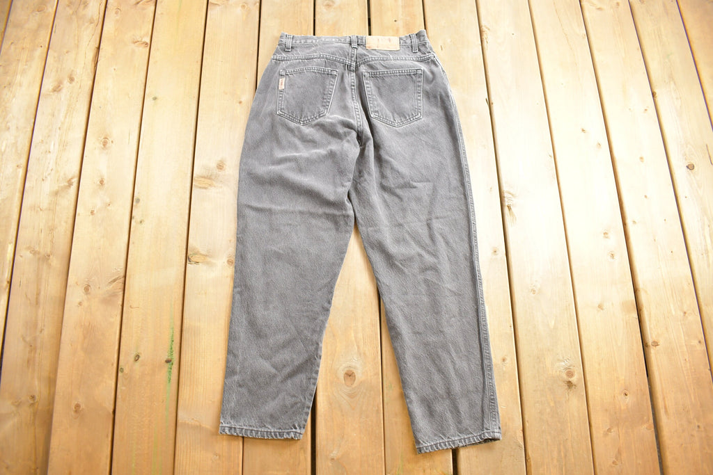 Vintage 1980s Gitano Grey Tapered Jeans Size 31 x 26.5