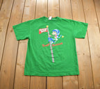 Vintage 1990s North Pole Thappy Tholidays Joke T Shirt Made In USA
