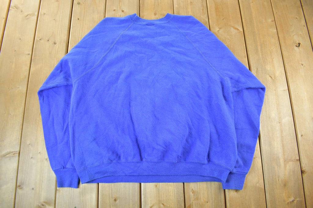 Vintage 1990s Hanes Blank Crewneck Sweatshirt Adult Medium