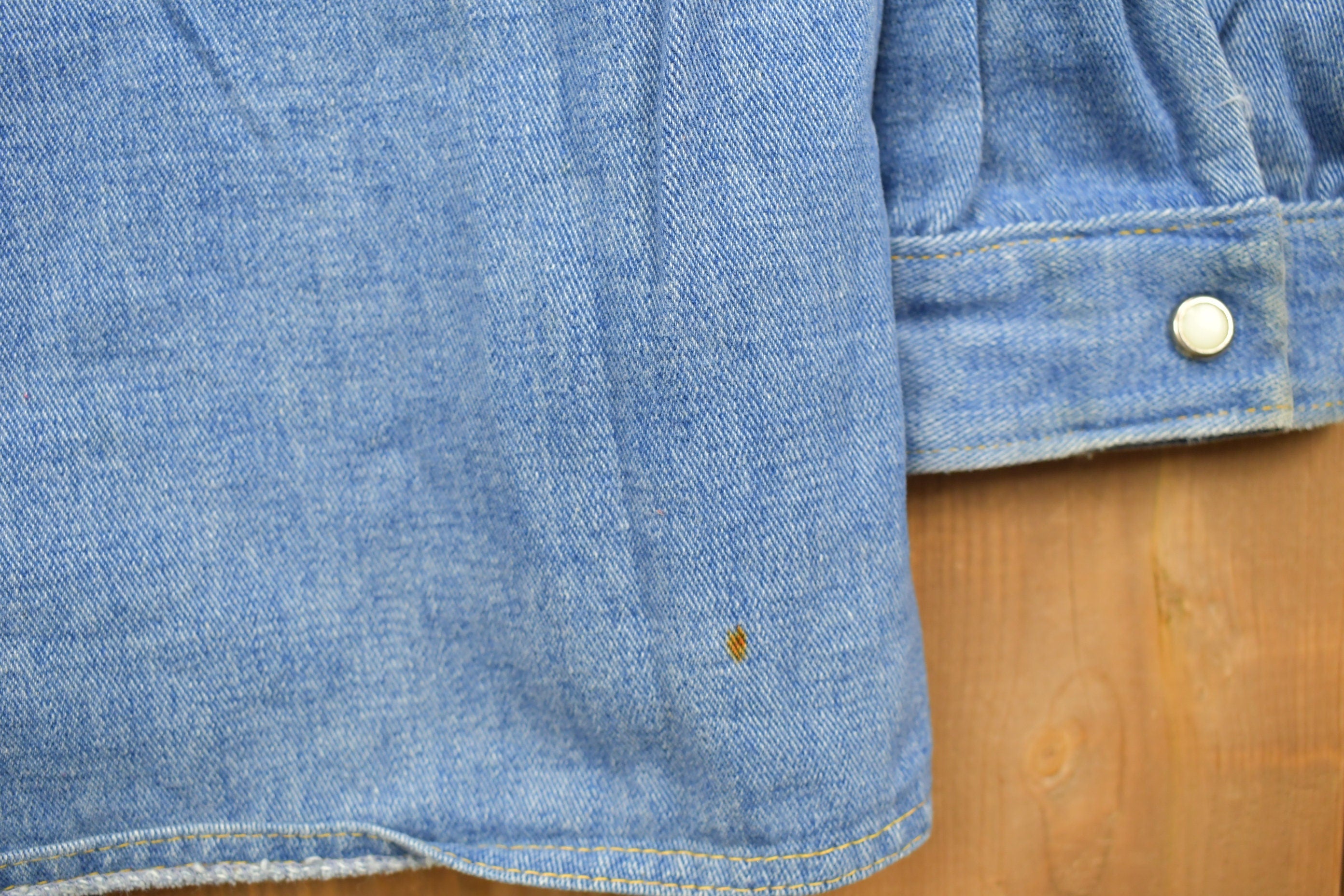 Vintage 1990s Blank Denim Button Up Shirt