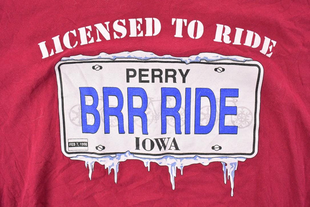 Vintage 1990s Iowa Licence To Ride Souvenir T-Shirt