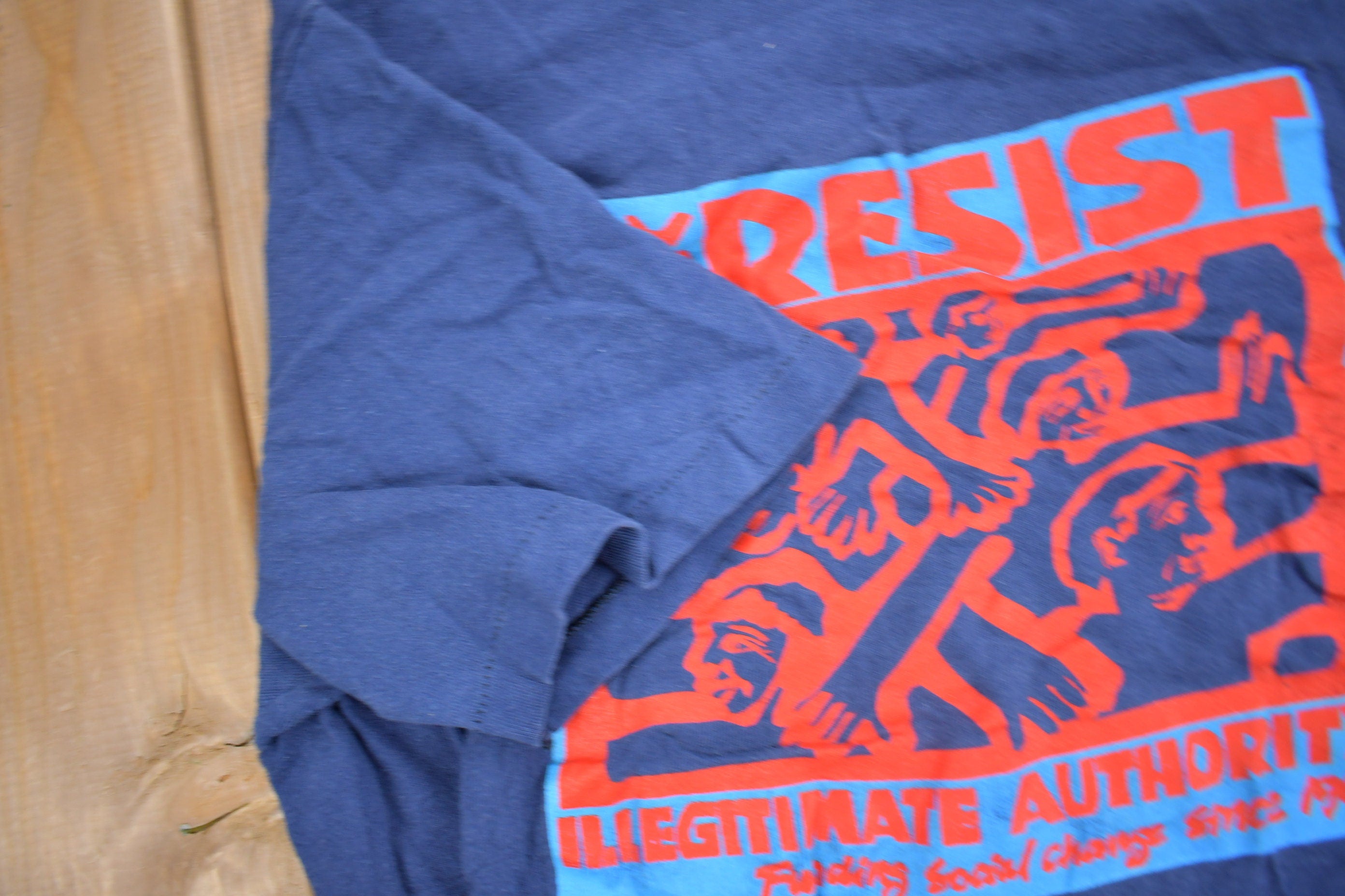 Vintage 1980s A Call To Resist Illegitimate Authority Graphic T Shirt