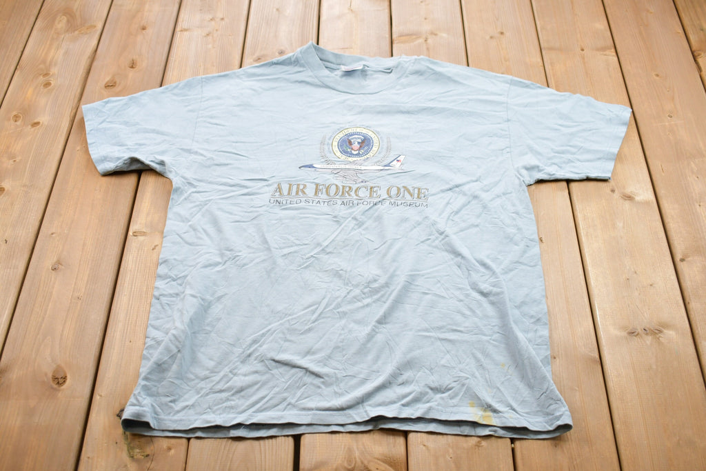 Vintage 1990s Air Force One USAF Museum Graphic T-Shirt