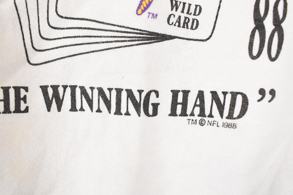 Vintage 1988 Minnesota Vikings Winning Hand NFL Crewneck Sweatshirt Men's L