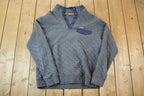 Vintage 1990s Patagonia Quilted Classic Mock Neck Quarter Button Sweatshirt