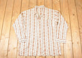 Vintage 1980s Boho Hippie Button Up Shirt Men's L
