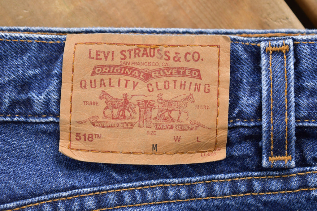Vintage 1990s Levi's 518 Red Tab Denim Jeans Size 31 x 30