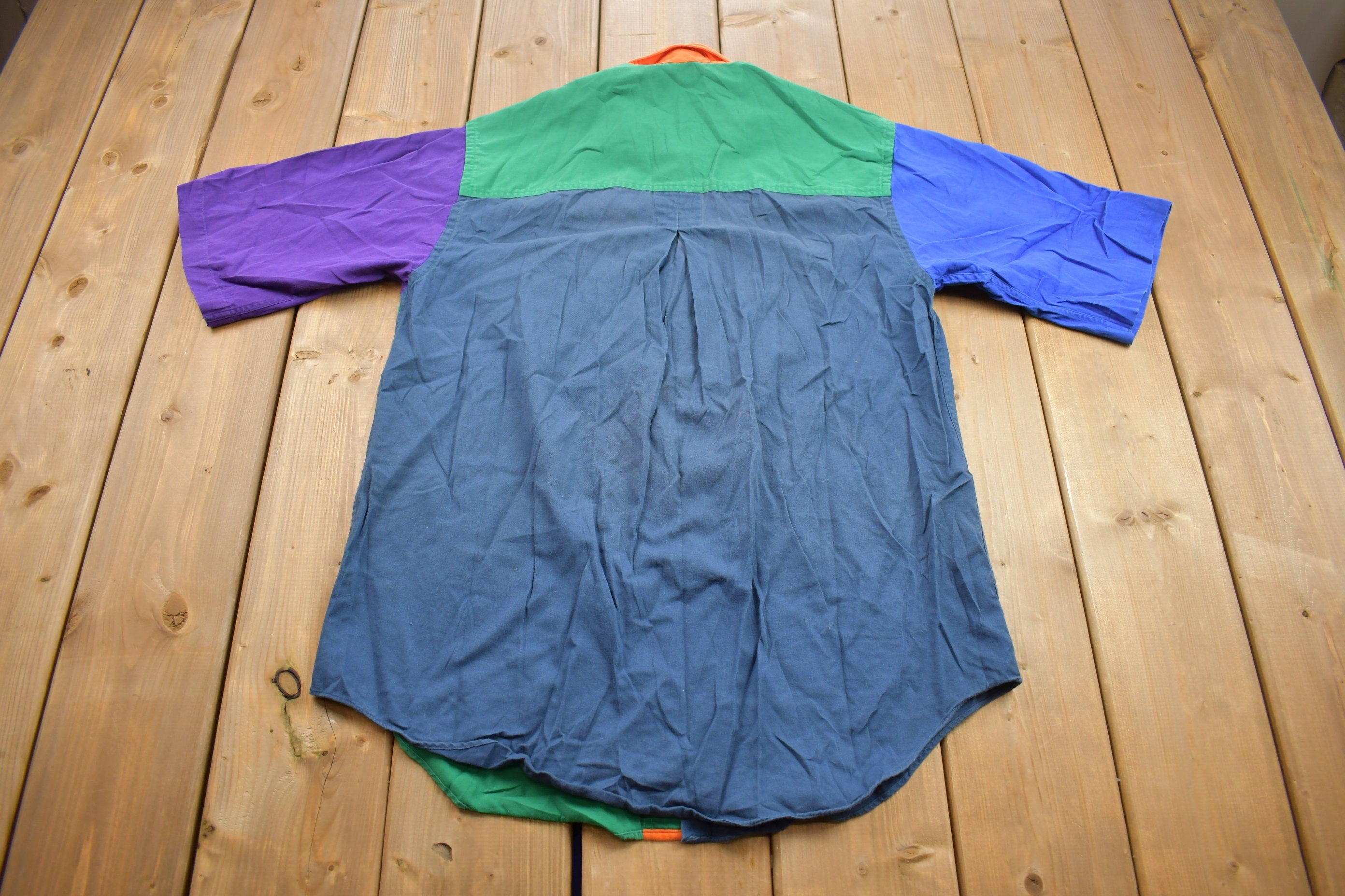 Vintage 1990s Multi Color Button Up Shirt