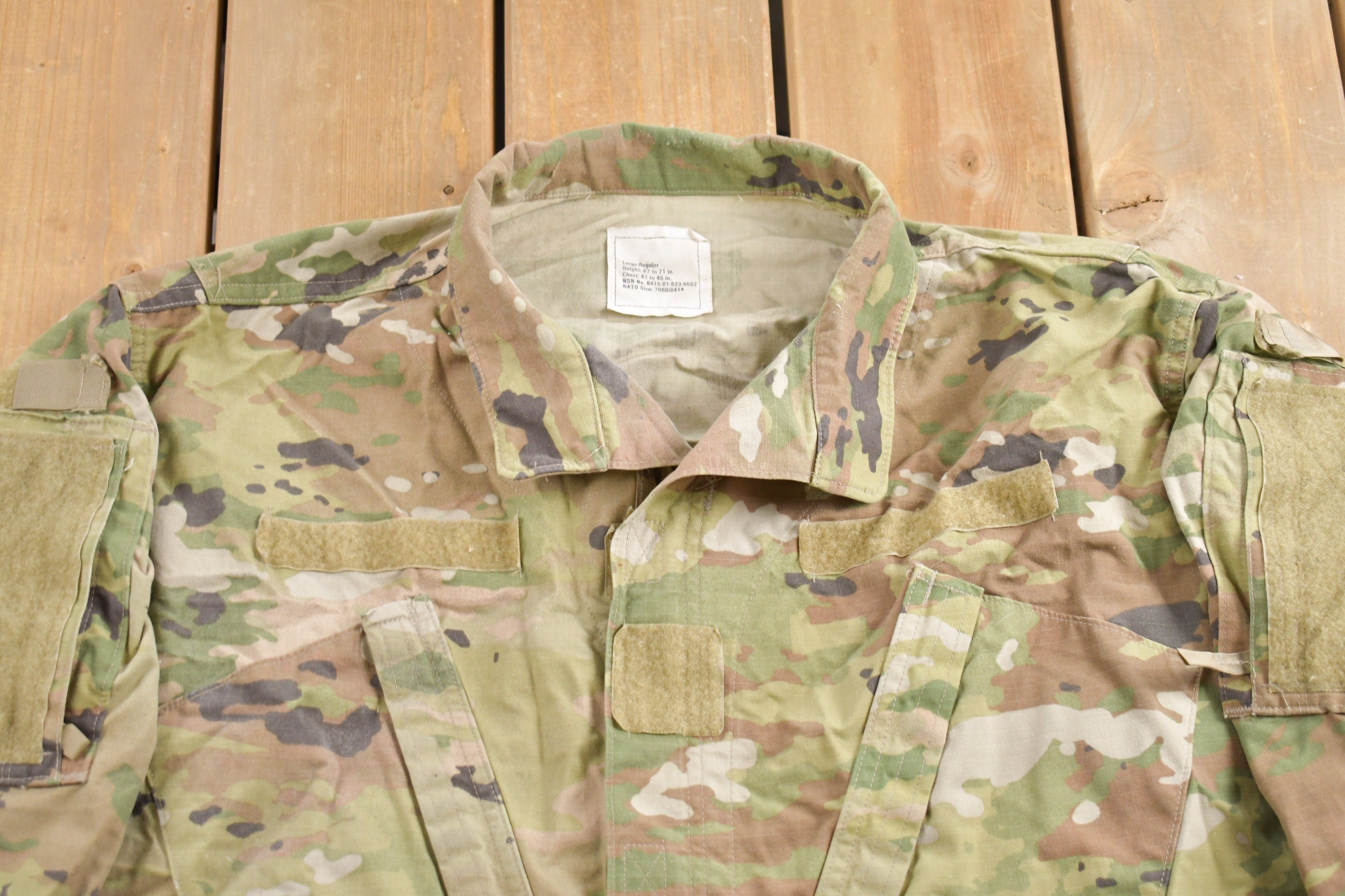 Vintage 2001 Military Multi Cam Tactical Coat