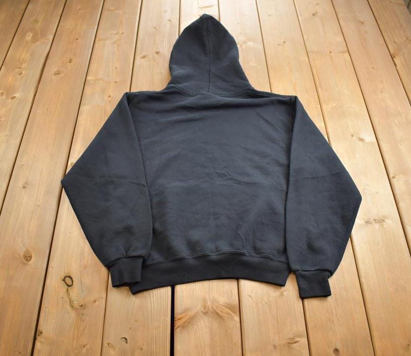 Vintage 2000s EastBlack Raiders Russell Athletics Highschool Graphic Hoodie