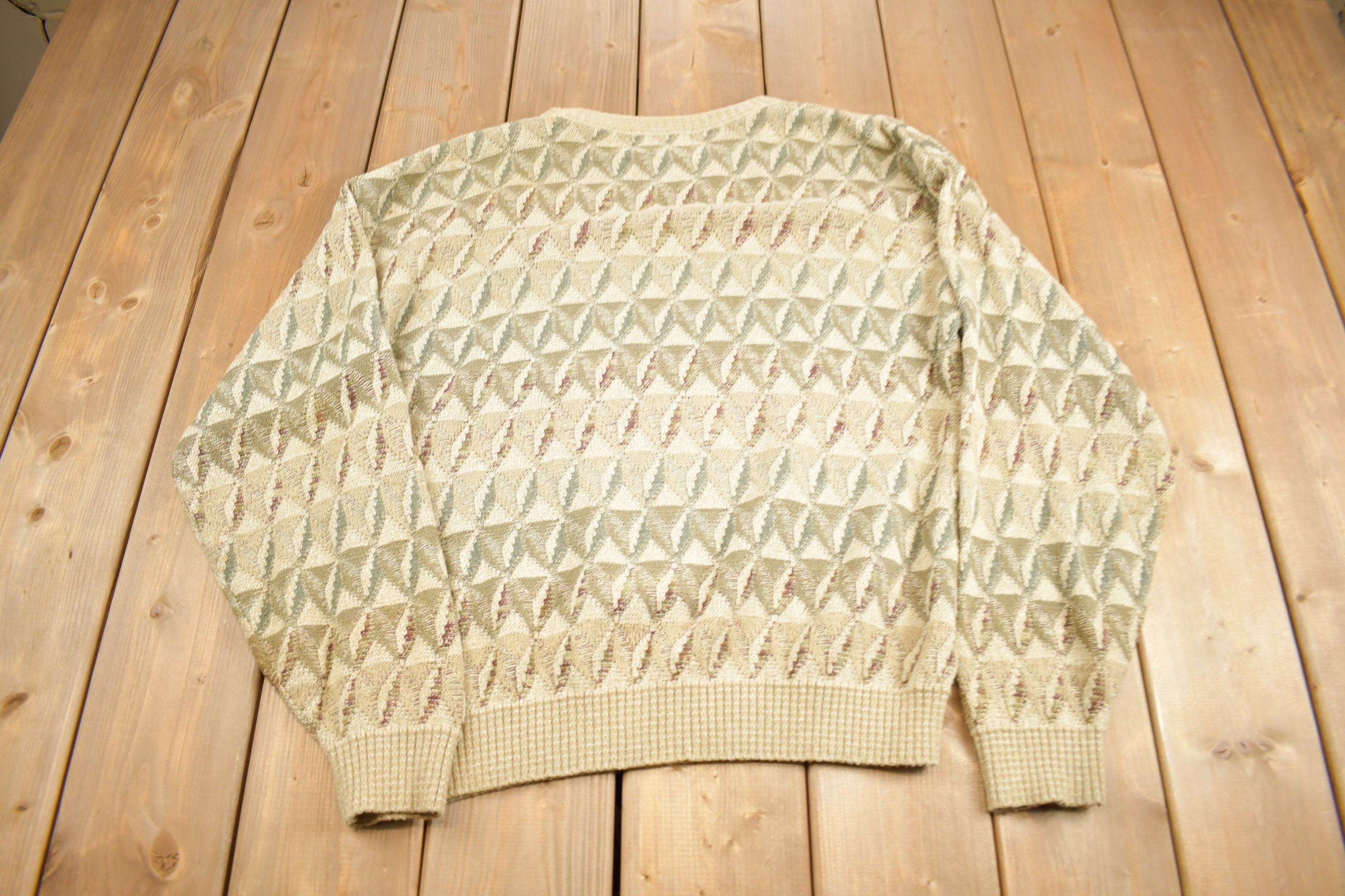 Vintage TSR USA Abstract Knit Sweater