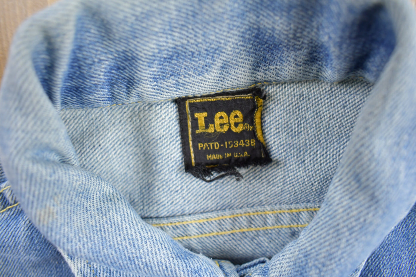 Vintage 1970s Lee Jean Jacket / Vintage Denim / Biker Jacket / True Vintage / Made In USA / Vintage Trucker Jacket