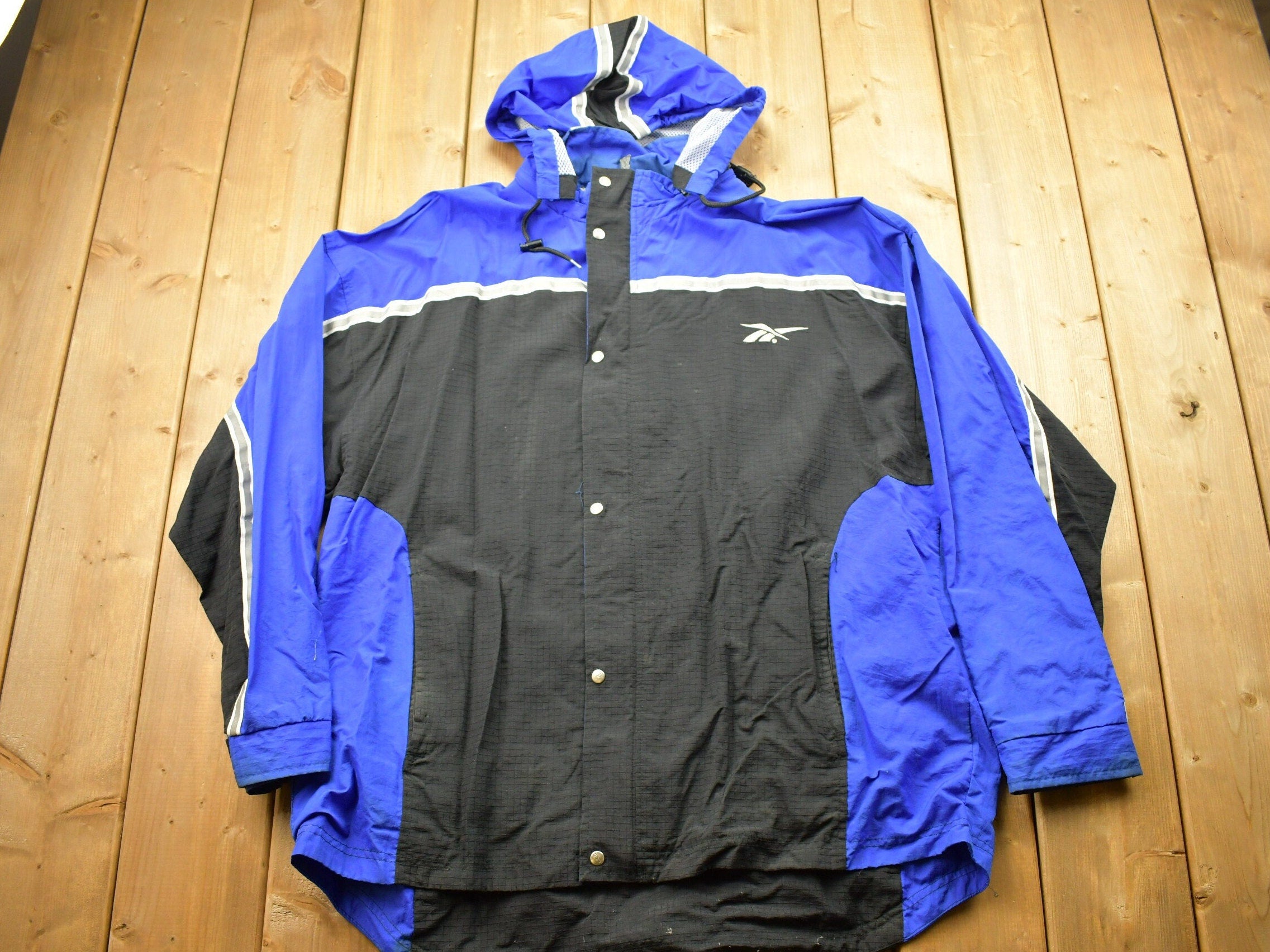 Vintage 1990s Reebok Hooded Windbreaker