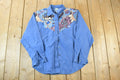 Vintage 80s Dessert West By Sheffy Holt Western Button Up Shirt