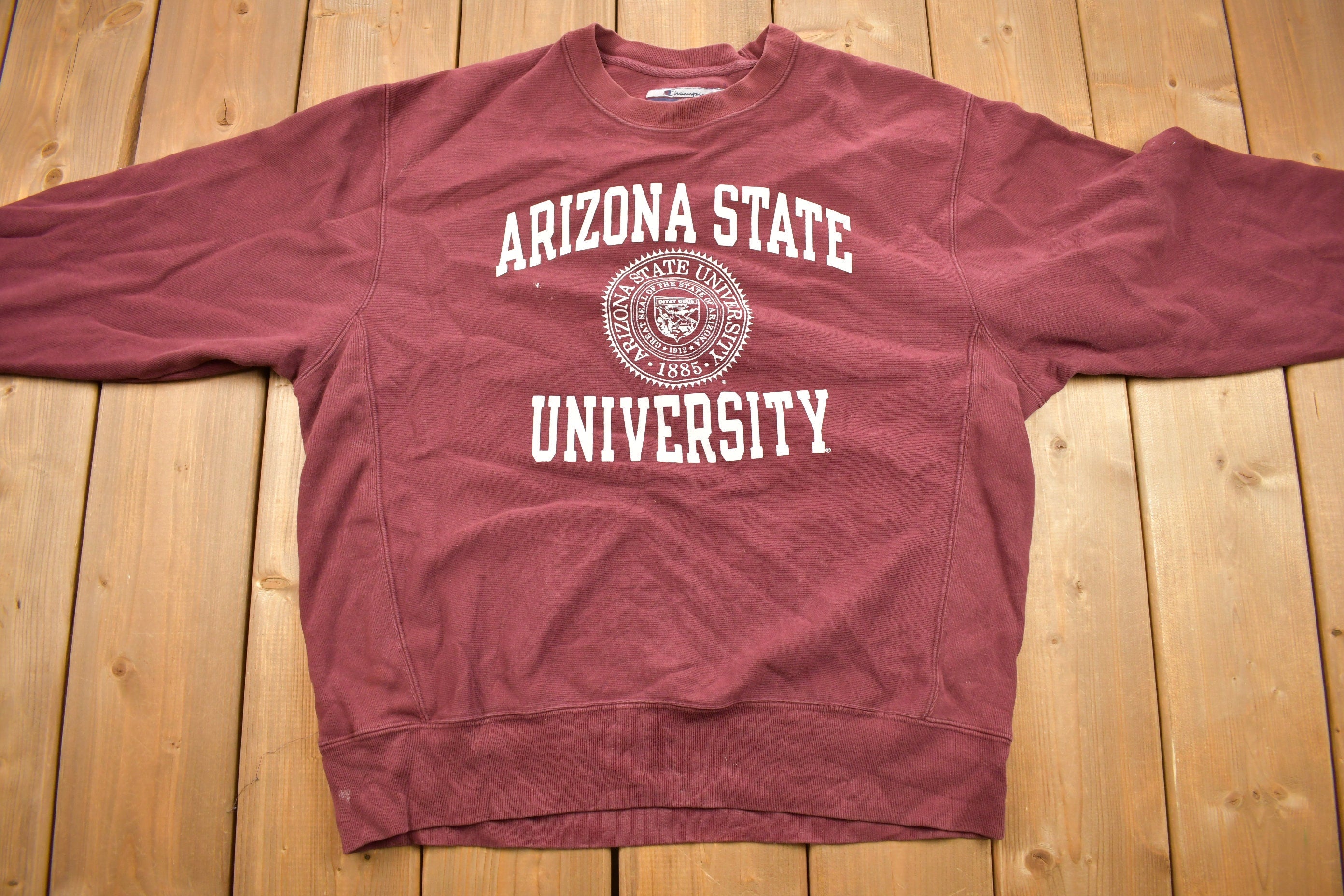 Vintage 1990s Arizona State University Collegiate Champion Reverse Weave Crewneck