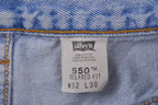Vintage 1990s Levi's 550 Red Tab Jeans Size 30 x 29