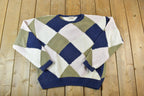 Vintage 1990s Sandhurst Hand Knit Silk & Cotton Crewneck Sweater