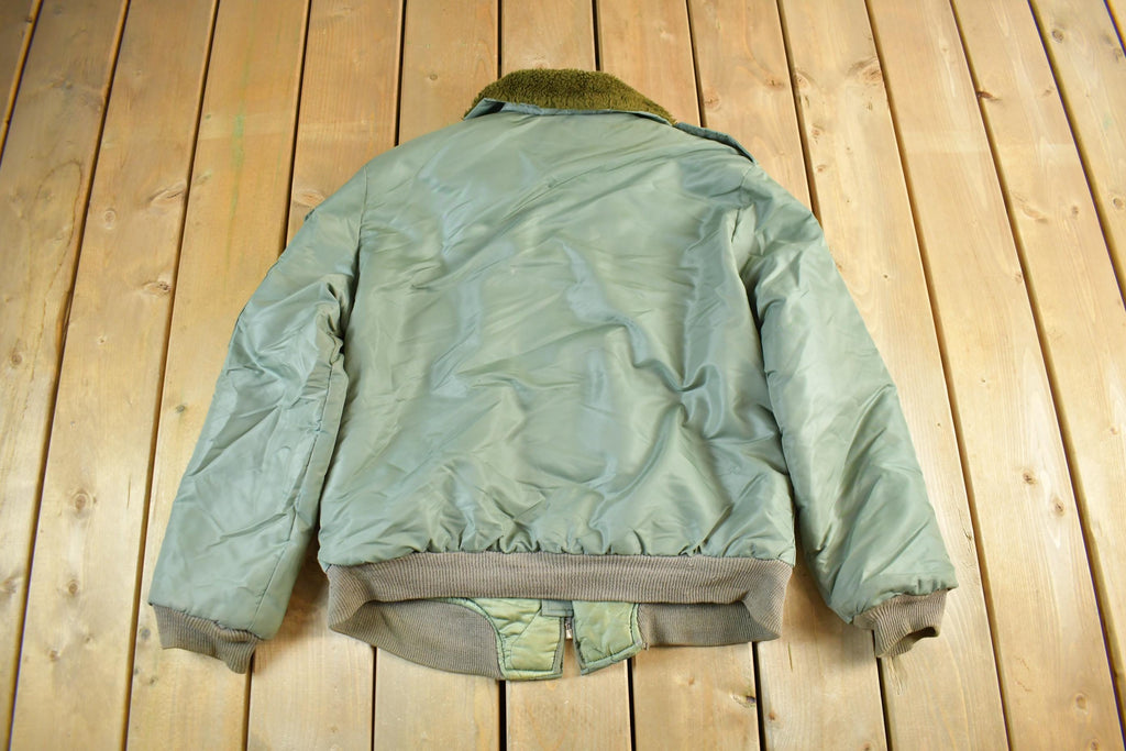 Vintage 1950s 1960s Timber King Flight Military Army Jacket Men's XL