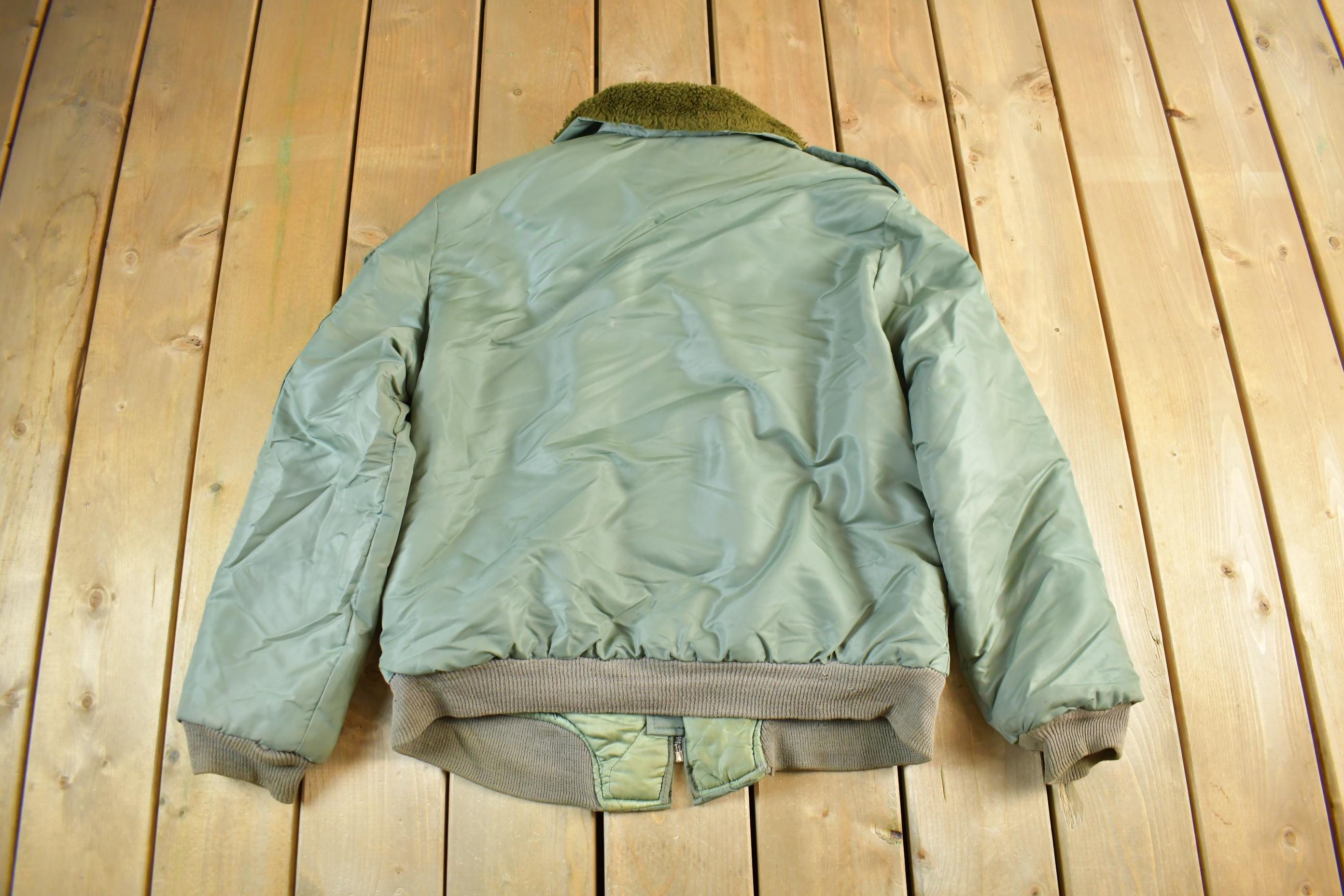 Vintage 1950s 1960s Timber King Flight Military Army Jacket Men's XL