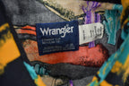 Vintage 1990s South Western Psychedelic Wrangler Cowboy Cut Button Up Shirt