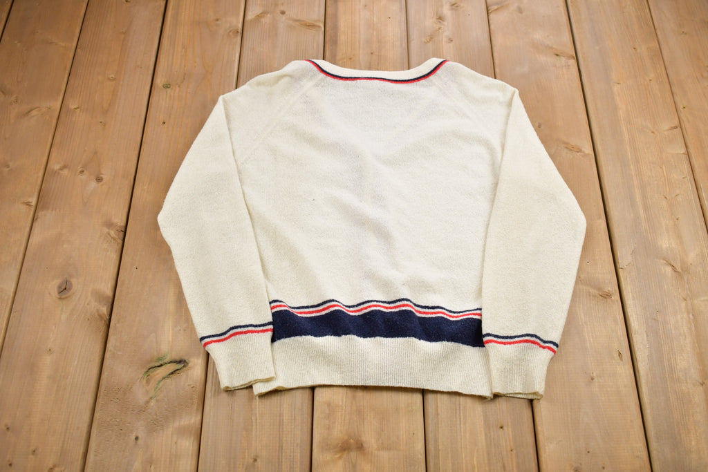 Vintage 1970s Made In USA Knitted Sweater