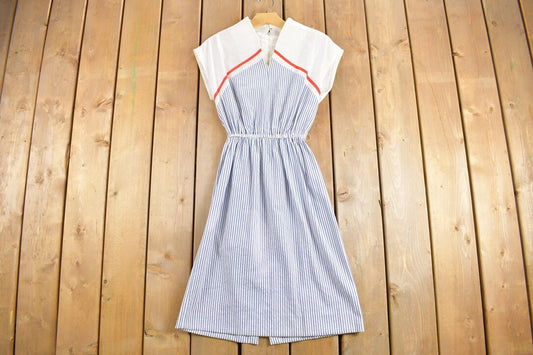 Vintage 1960s Sailor Dress / True Vintage Dress / 60s Dress / Summer Dress / Cute Dress / Cute Dress / Sexy Dress