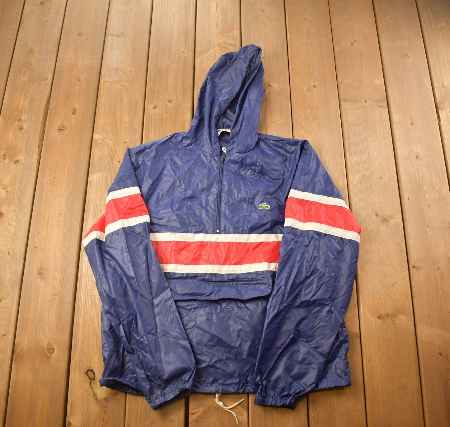 Vintage 1980s Lacoste Windbreaker Jacket / Brand Logo / Vintage Jacket / Streetwear / Athleisure