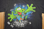 Vintage 1990s Gambling Lizard Graphic T Shirt