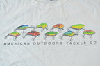 Vintage 1990s American Tackle Fishing Graphic T-Shirt