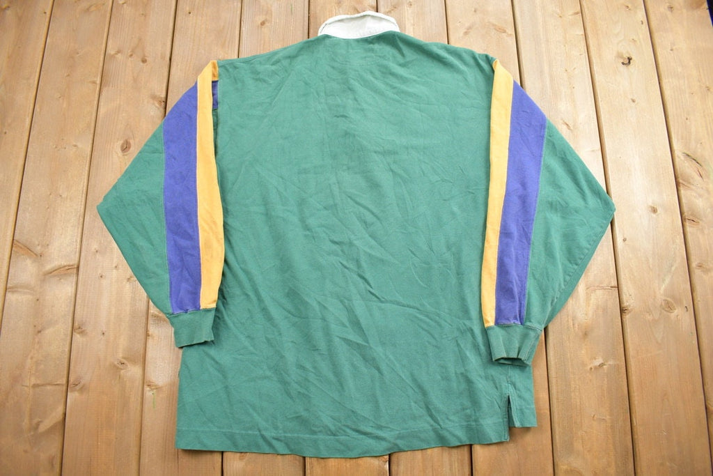 Vintage 1990s Kenneth Stevens Striped Rugby Sweatshirt