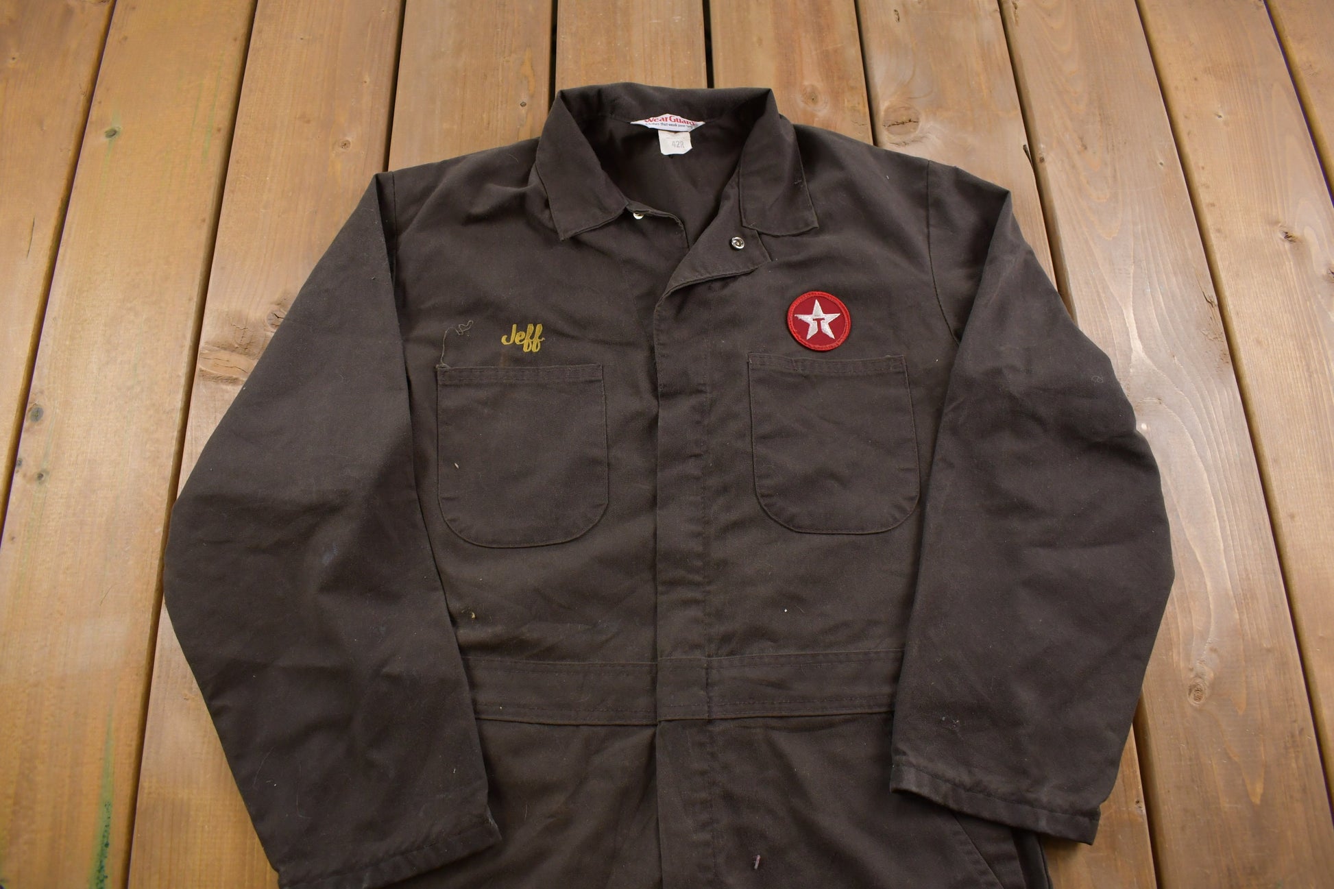 Vintage 1980s Workwear Coveralls "Jeff" Size 23 Pit to Pit 40 Waist