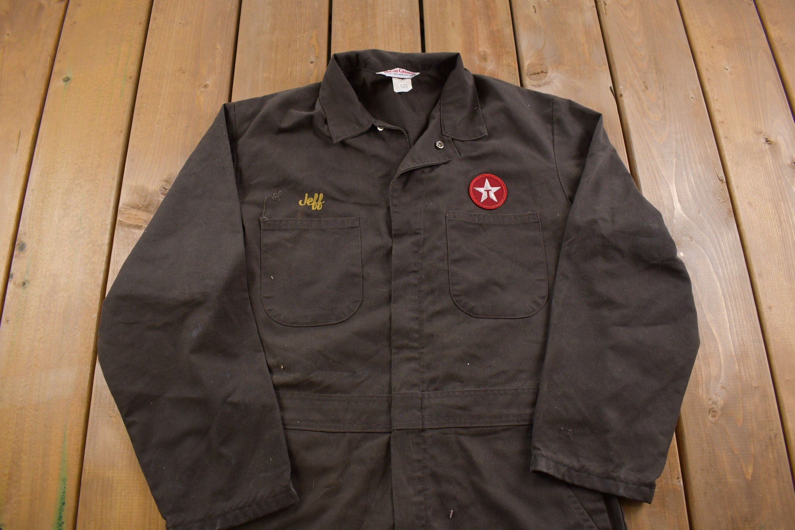 Vintage 1980s Workwear Coveralls "Jeff" Size 23 Pit to Pit 40 Waist