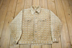 Vintage 1970s Rhinoceros Plaid Button Down Light Jacket