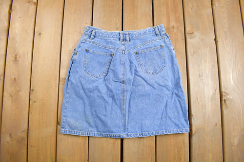 Vintage 1990s Liz Claiborne Denim Skirt Size 28