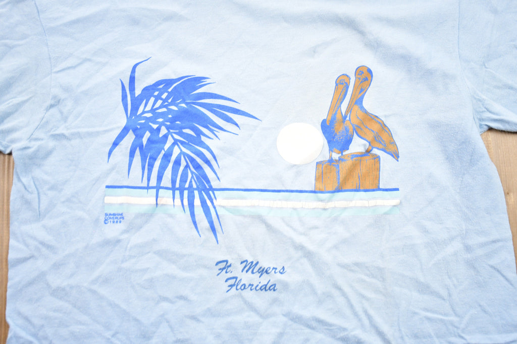 Vintage 1989 Ft. Meyers Florida Graphic T-Shirt