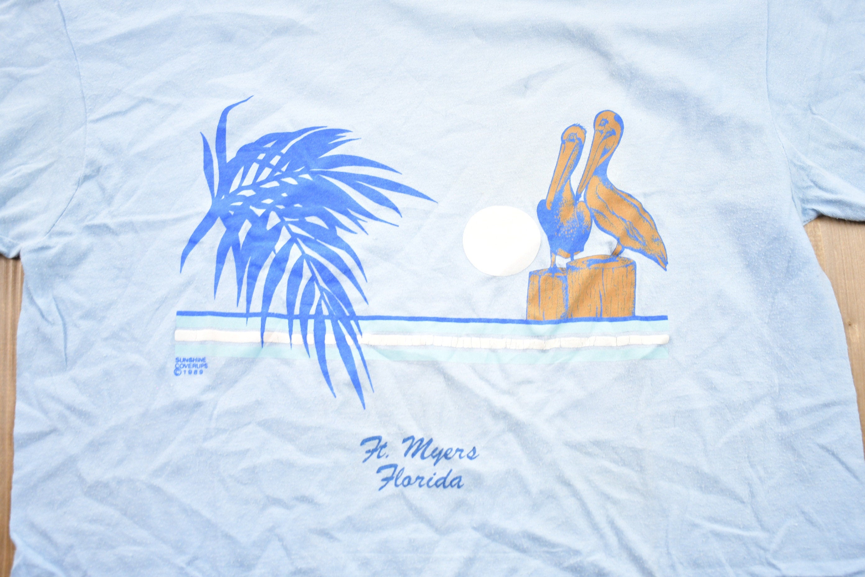 Vintage 1989 Ft. Meyers Florida Graphic T-Shirt