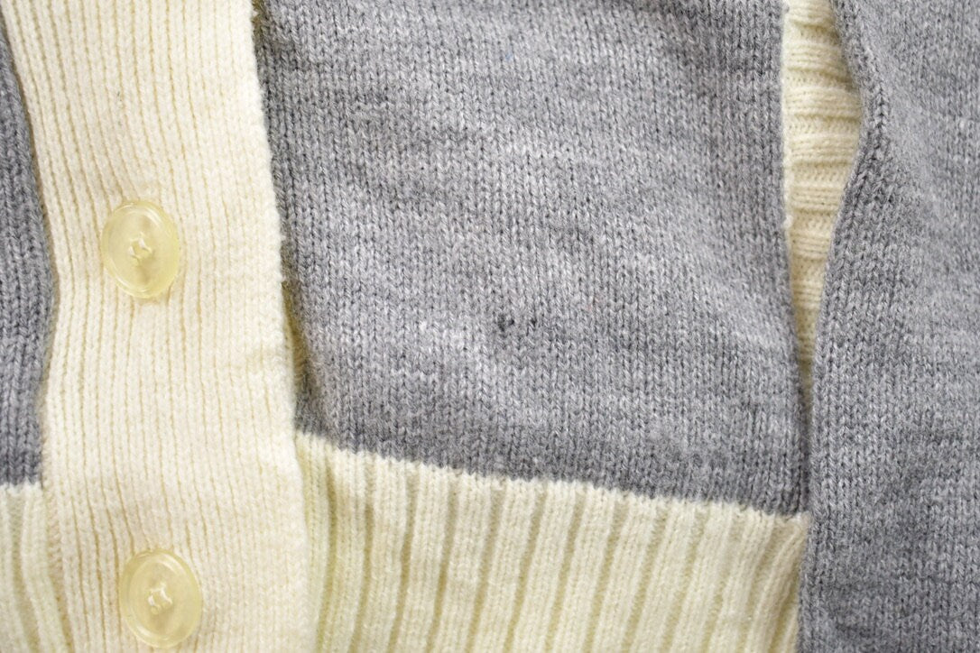 Vintage 1990s Knitted Button Up Hoodie