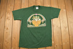 Vintage 1990s Cute Noahs Arc Animal Rainbow Heart Graphic T-Shirt