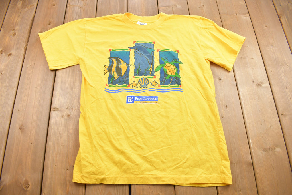 Vintage 1990s Royal Caribbean Sea Life Graphic T Shirt